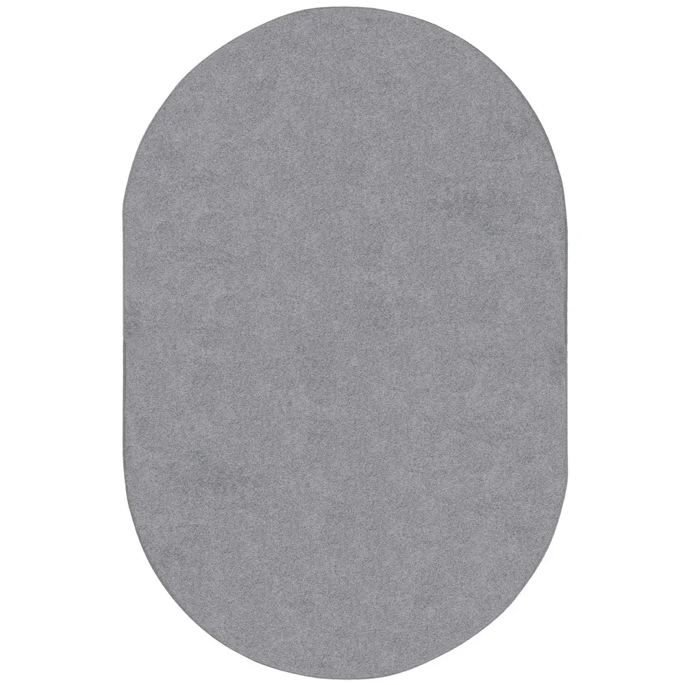 Kid Essentials Endurance 6' x 9' Oval Area Rug in Color Silver