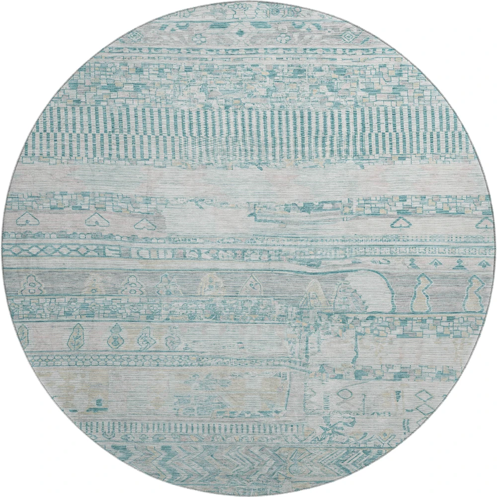 Mayfield AMF1835 Teal 8' x 8' Rug