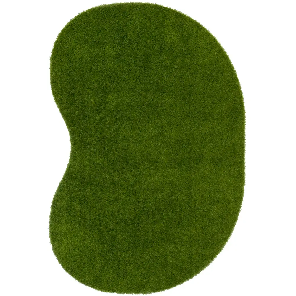 Kid Essentials GreenSpace 4' x 6' Jellybean Area Rug in Color Green