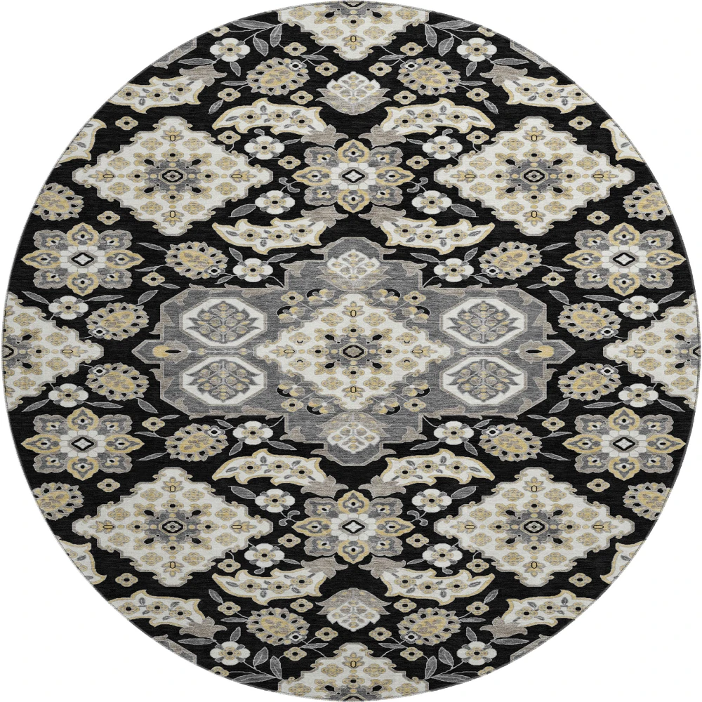 Mayfield AMF1853 Black 8' x 8' Rug