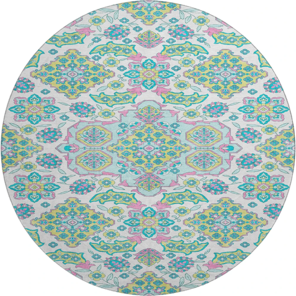 Mayfield AMF1853 White 8' x 8' Rug