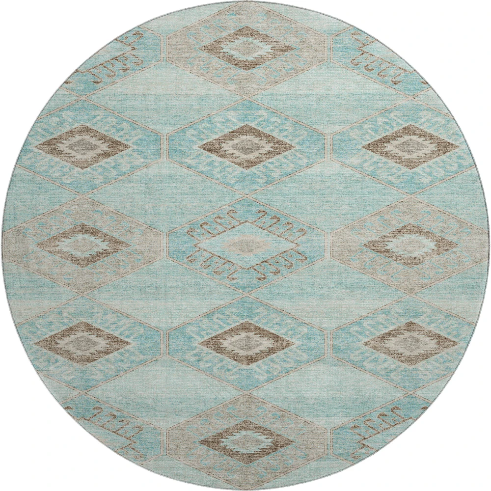 Mayfield AMF1857 Teal 8' x 8' Rug