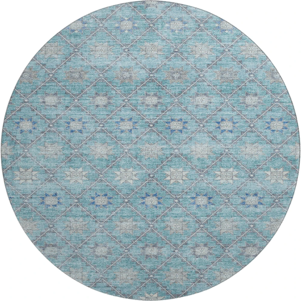 Mayfield AMF1858 Teal 8' x 8' Rug
