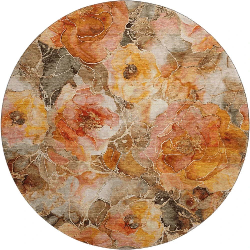 Mayfield AMF1859 Orange 8' x 8' Rug