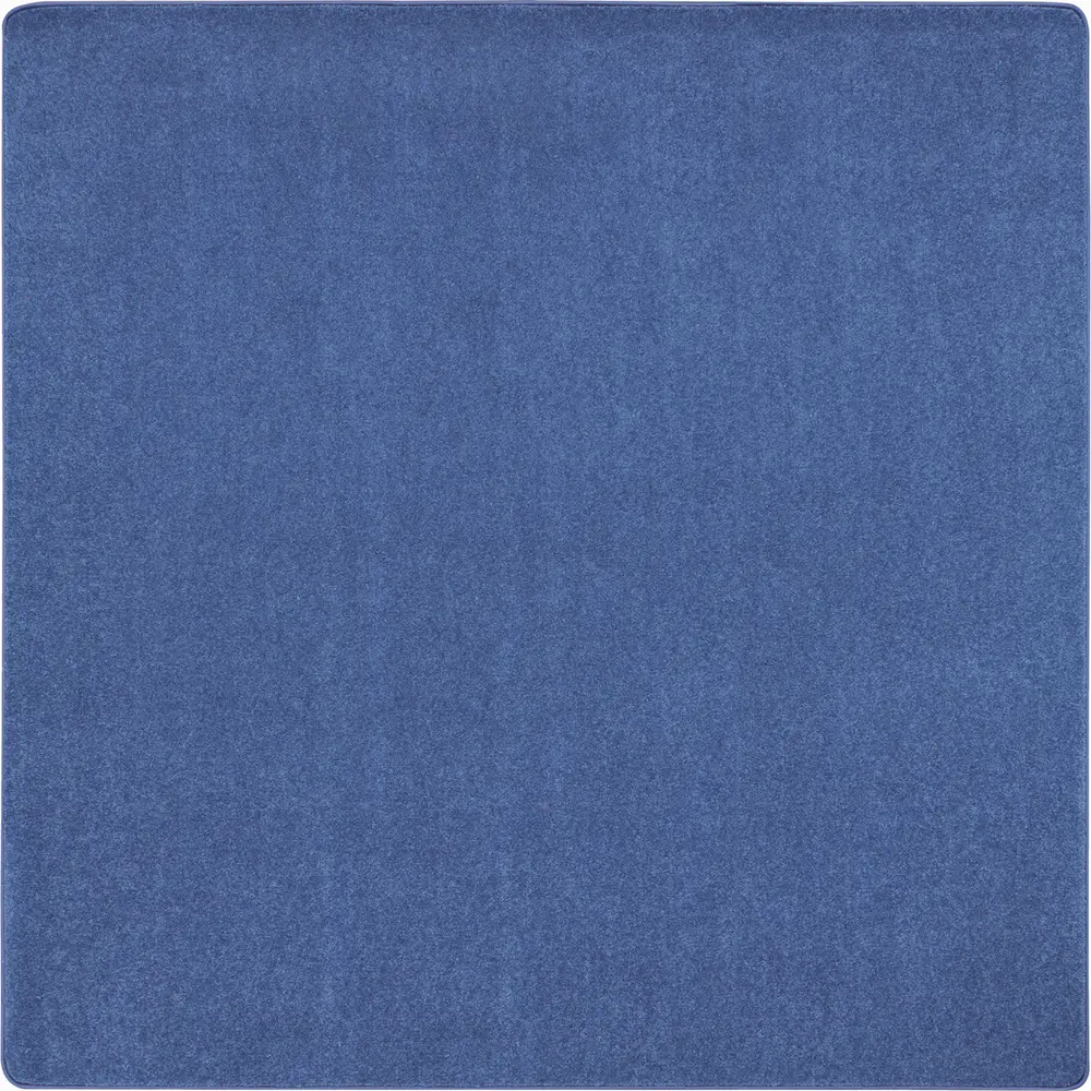 Kid Essentials Just Kidding 6' x 6'  Area Rug in Color Cobalt Blue