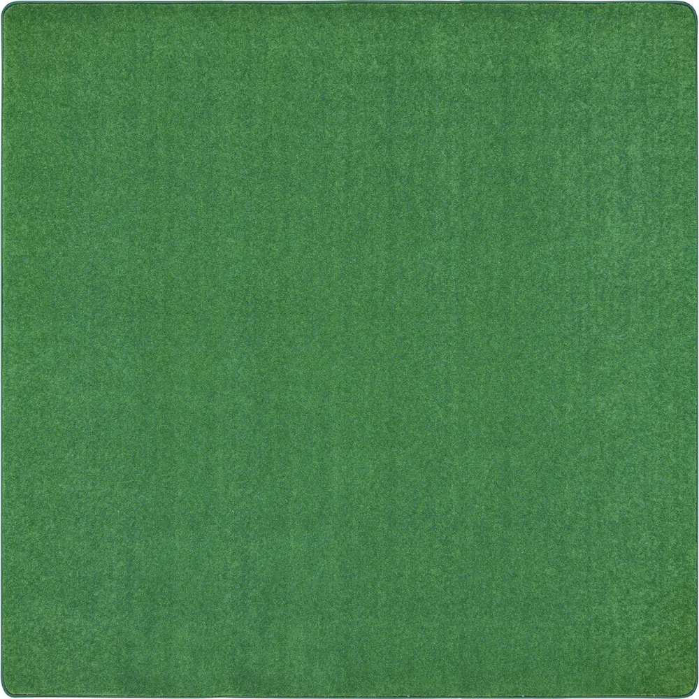 Kid Essentials Just Kidding 6' x 6'  Area Rug in Color Grass Green
