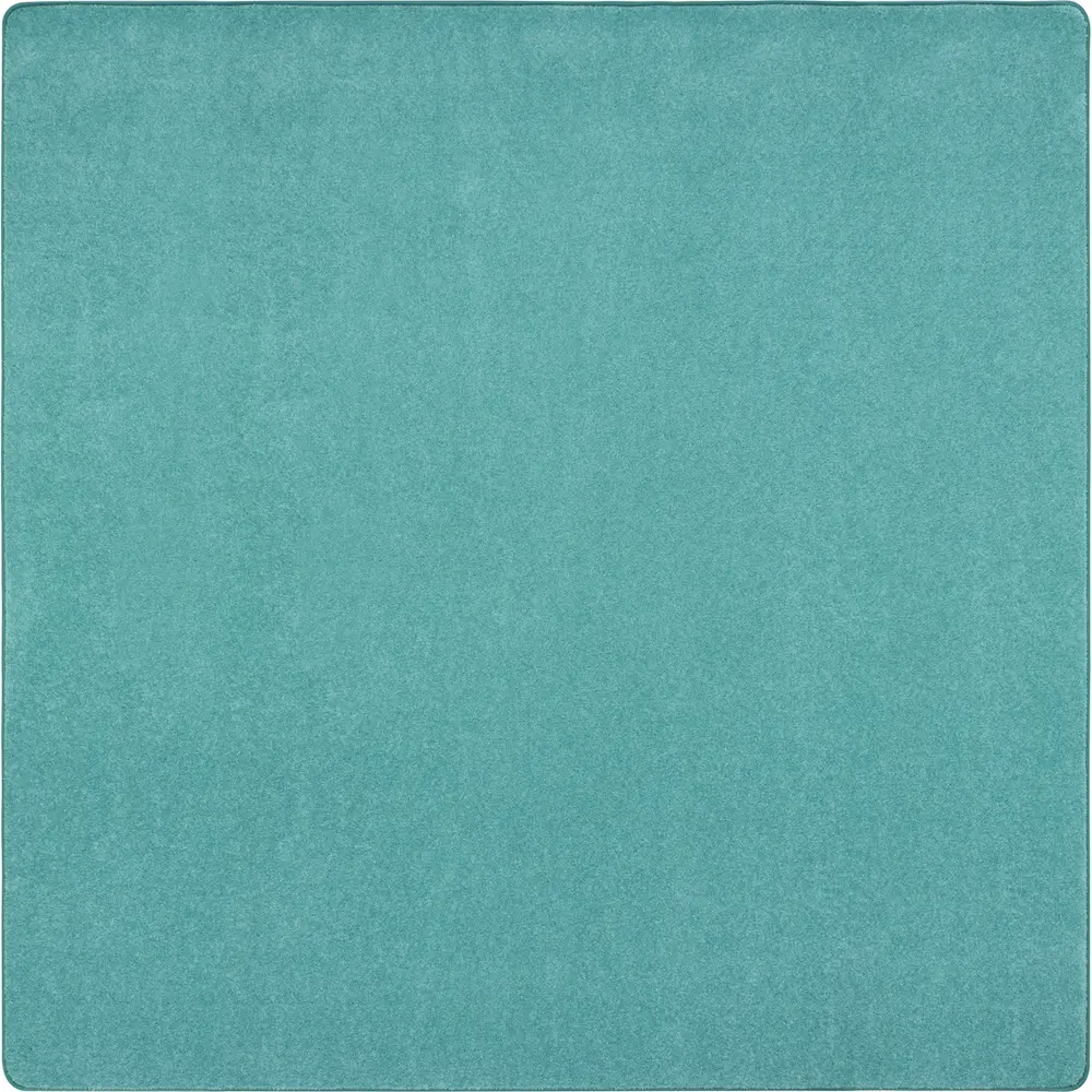 Kid Essentials Just Kidding 6' x 6'  Area Rug in Color Seafoam