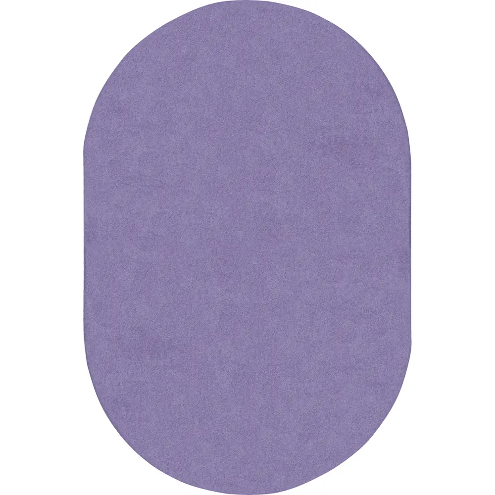 Kid Essentials Just Kidding 6' x 9' Oval Area Rug in Color Very Violet