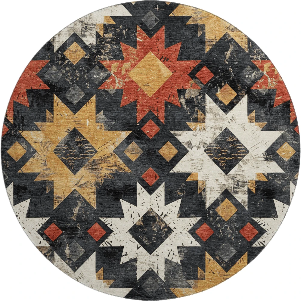 Mayfield AMF1879 Black 8' x 8' Rug