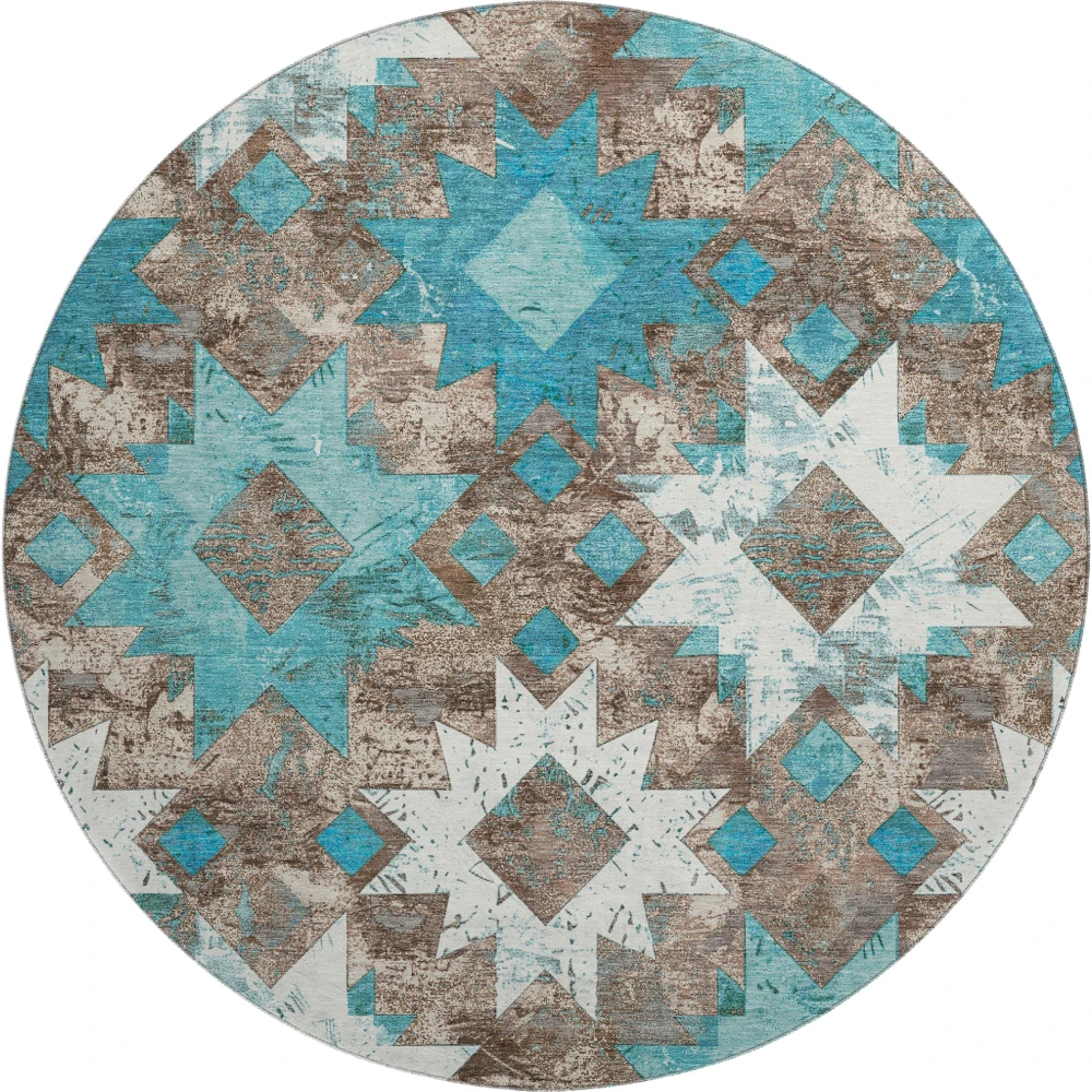 Mayfield AMF1879 Teal 8' x 8' Rug