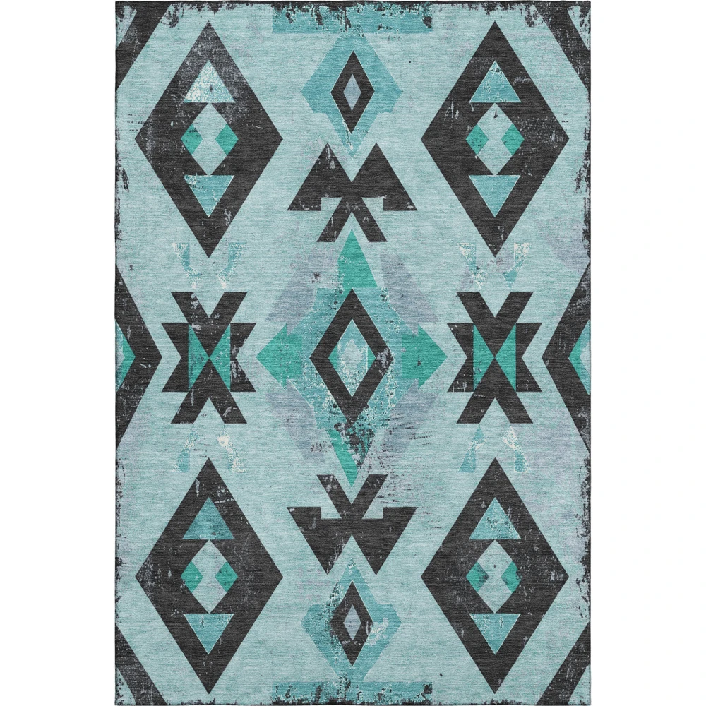 Mayfield AMF1882 Teal 3' x 5' Rug