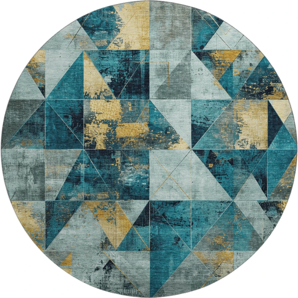 Mayfield AMF1888 Teal 8' x 8' Rug