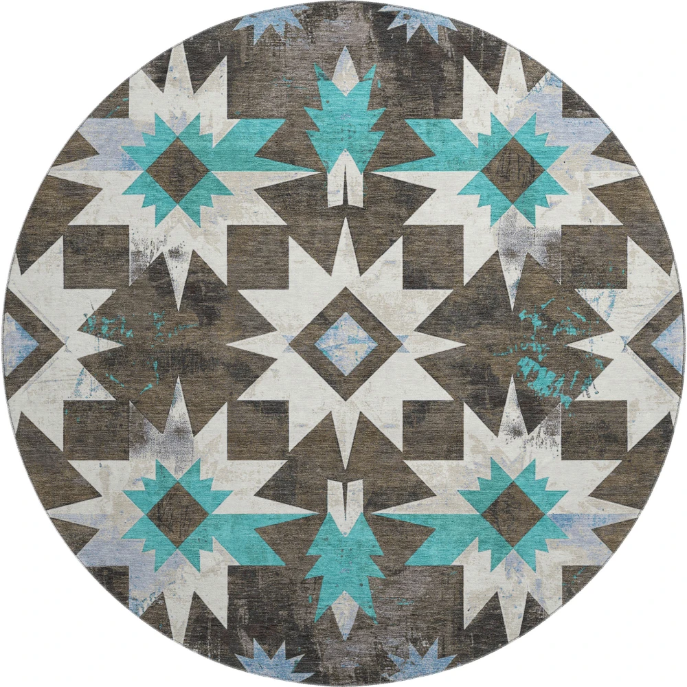 Mayfield AMF1893 Brown 8' x 8' Rug