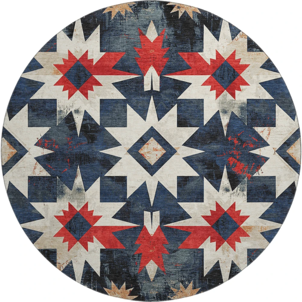 Mayfield AMF1893 Navy 8' x 8' Rug