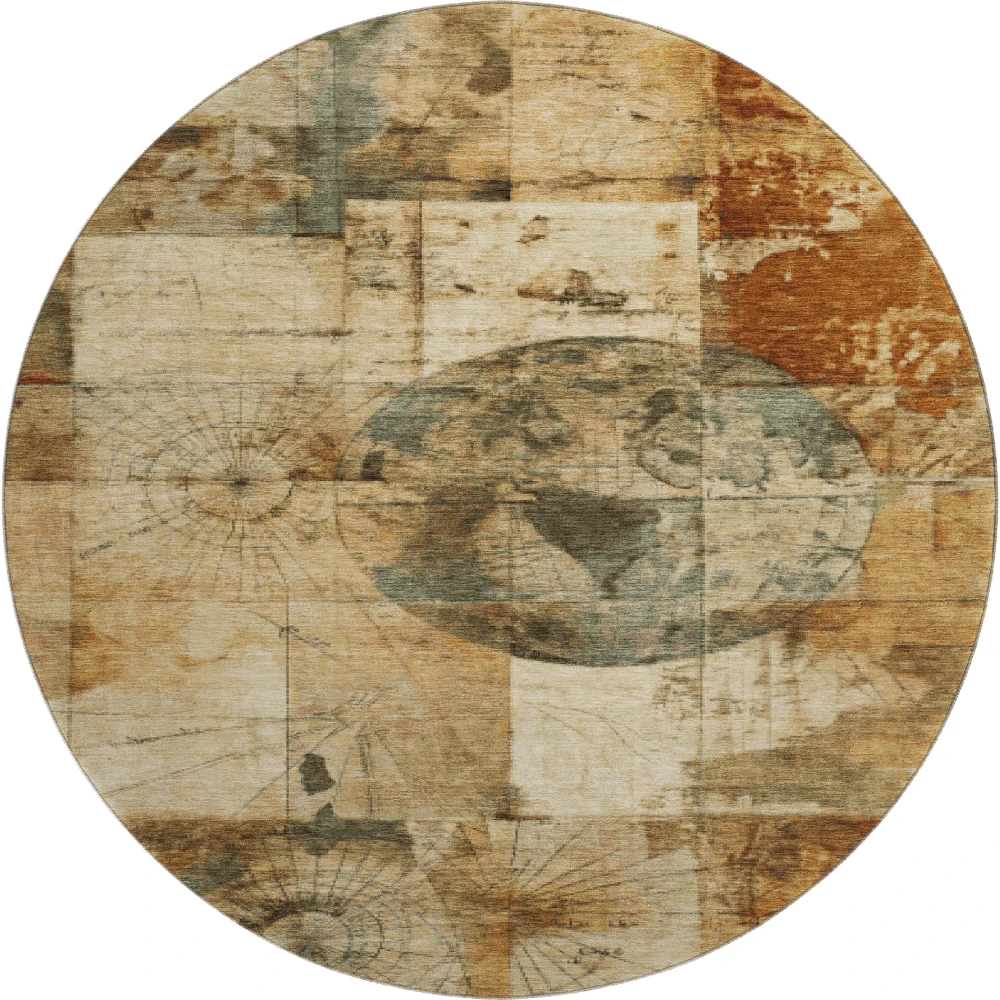 Mayfield AMF1905 Beige 8' x 8' Rug