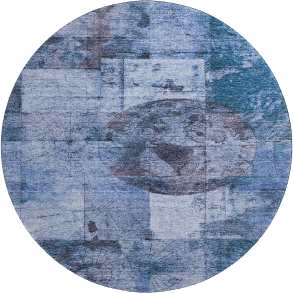 Mayfield AMF1905 Blue 8' x 8' Rug