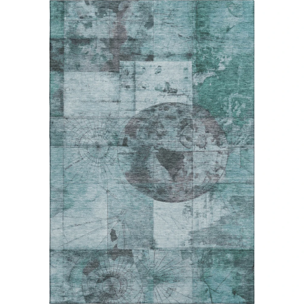 Mayfield AMF1905 Teal 10' x 14' Rug