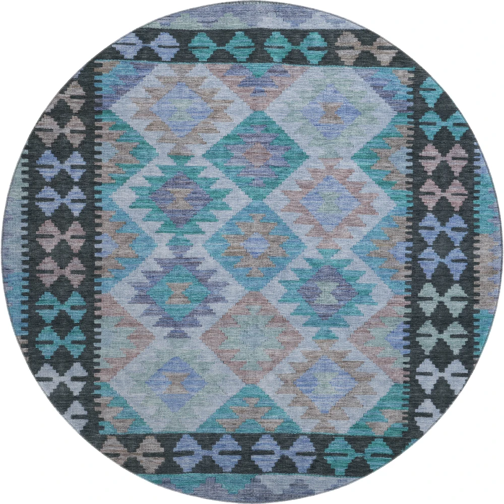 Mayfield AMF1915 Teal 8' x 8' Rug