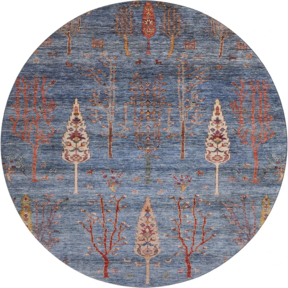 Mayfield AMF1922 Blue 8' x 8' Rug