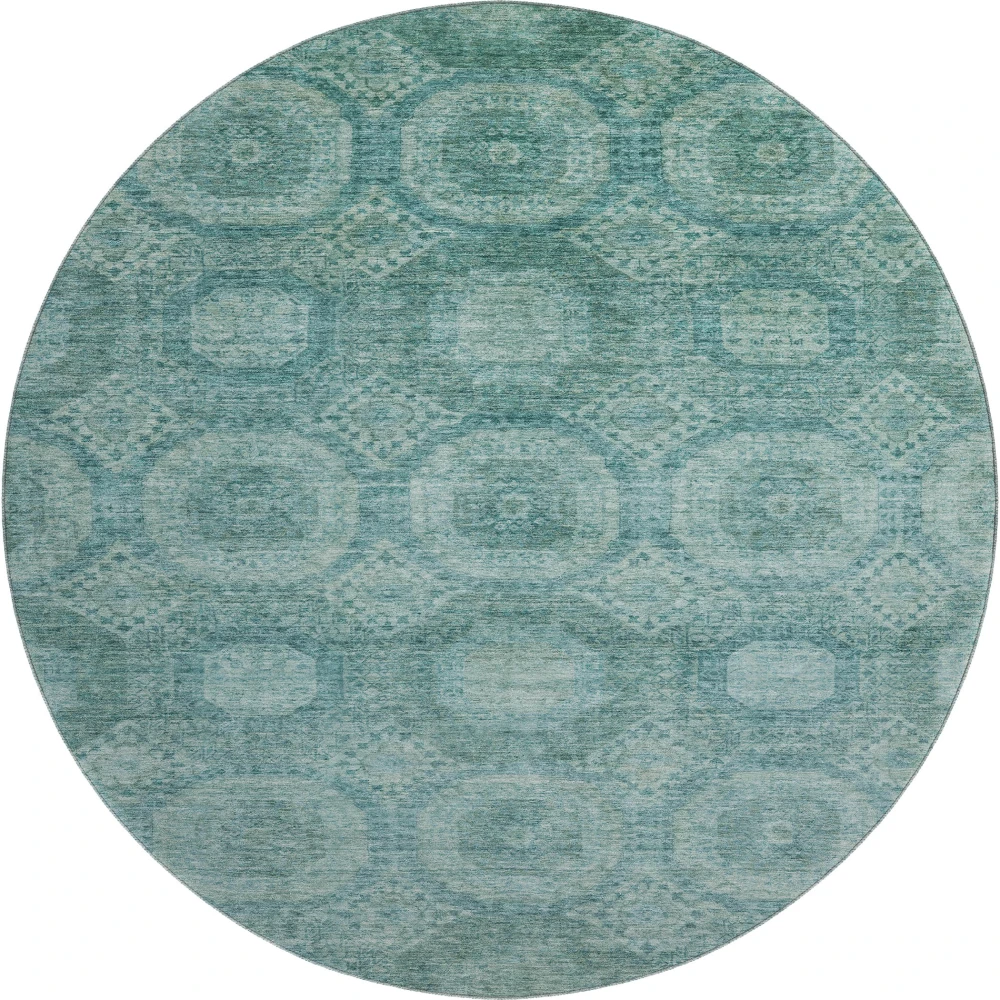 Mayfield AMF1925 Teal 8' x 8' Rug