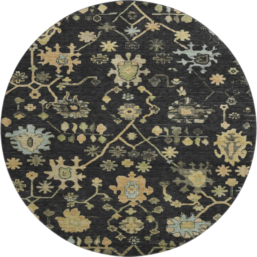 Mayfield AMF1930 Black 8' x 8' Rug