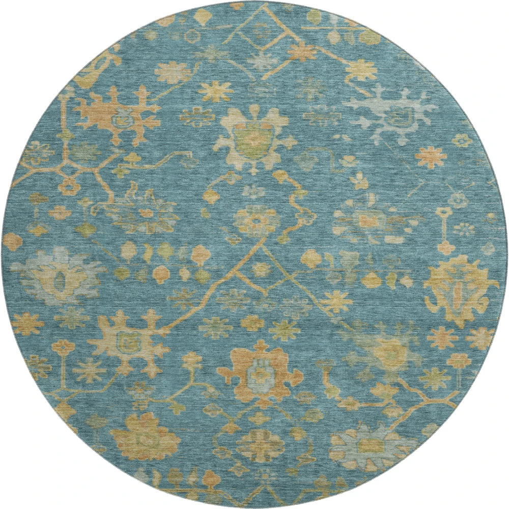 Mayfield AMF1930 Teal 8' x 8' Rug
