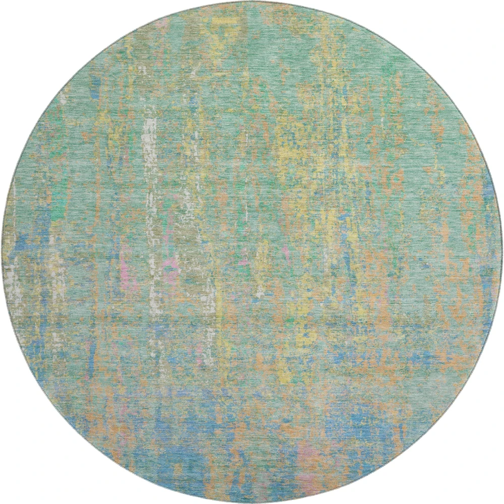 Mayfield AMF1931 Teal 8' x 8' Rug