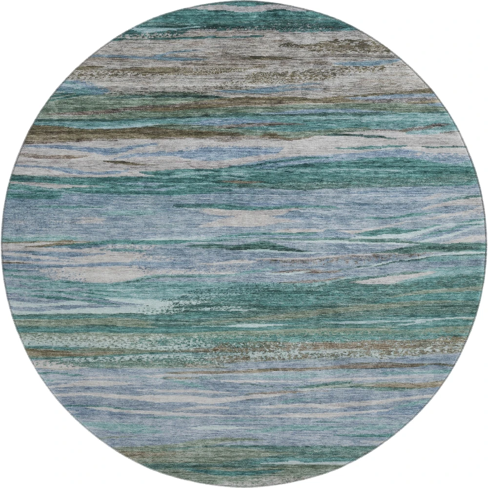 Mayfield AMF1933 Teal 8' x 8' Rug