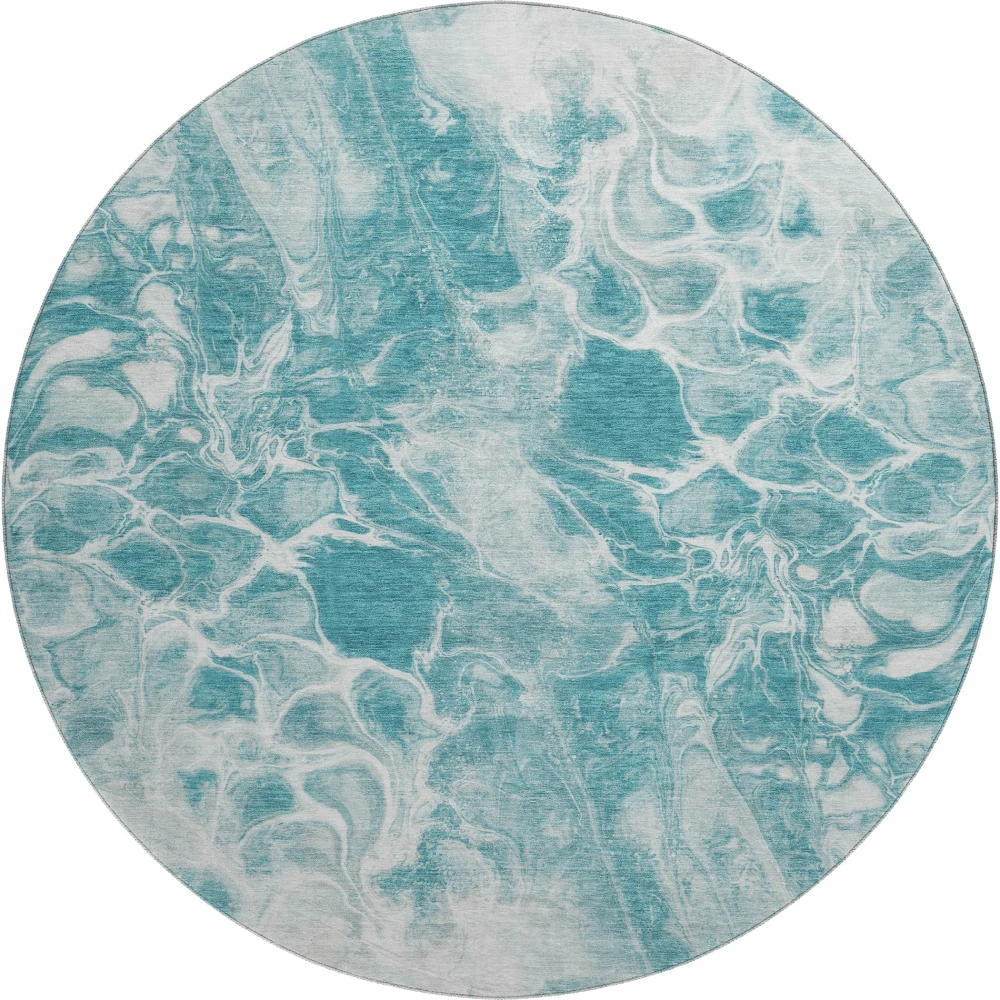 Mayfield AMF1936 Teal 8' x 8' Rug