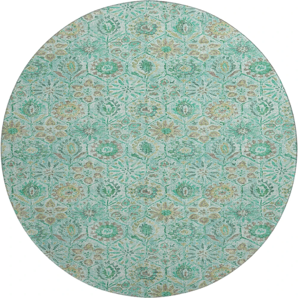 Mayfield AMF1938 Aqua 8' x 8' Rug