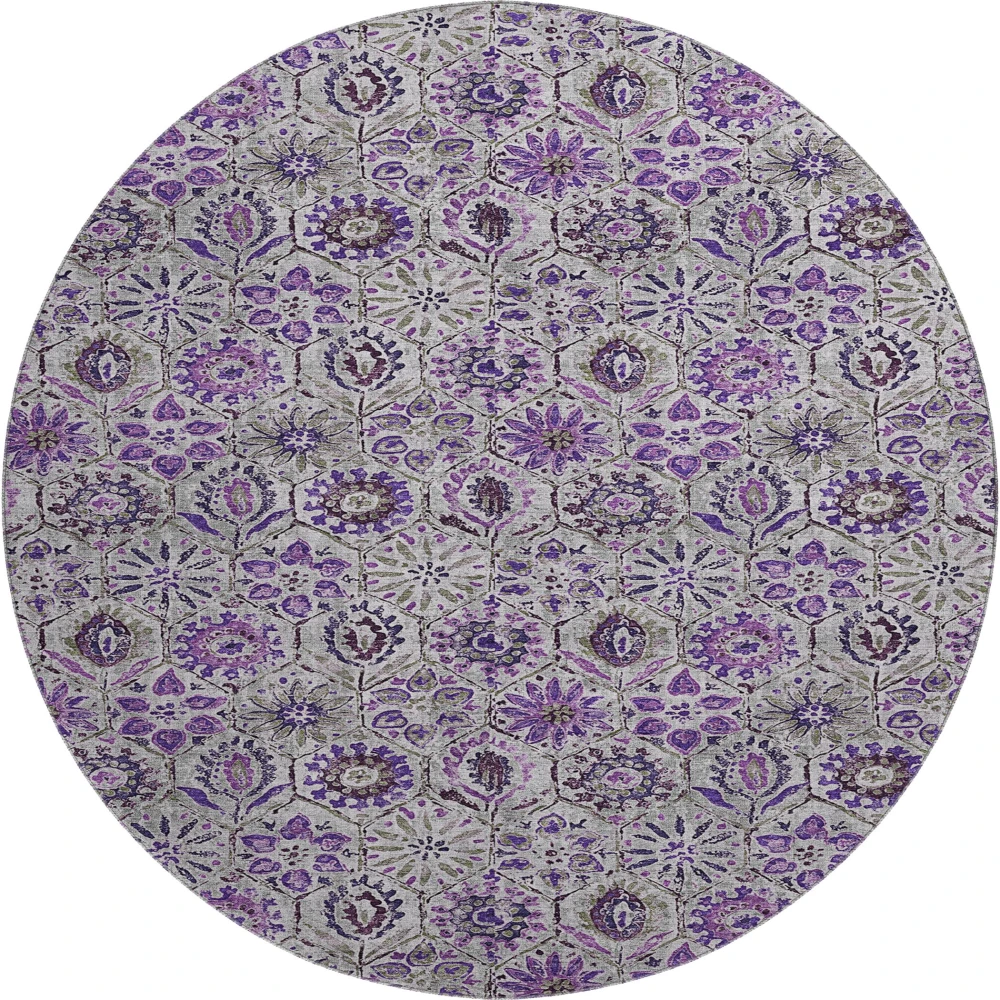 Mayfield AMF1938 Purple 8' x 8' Rug