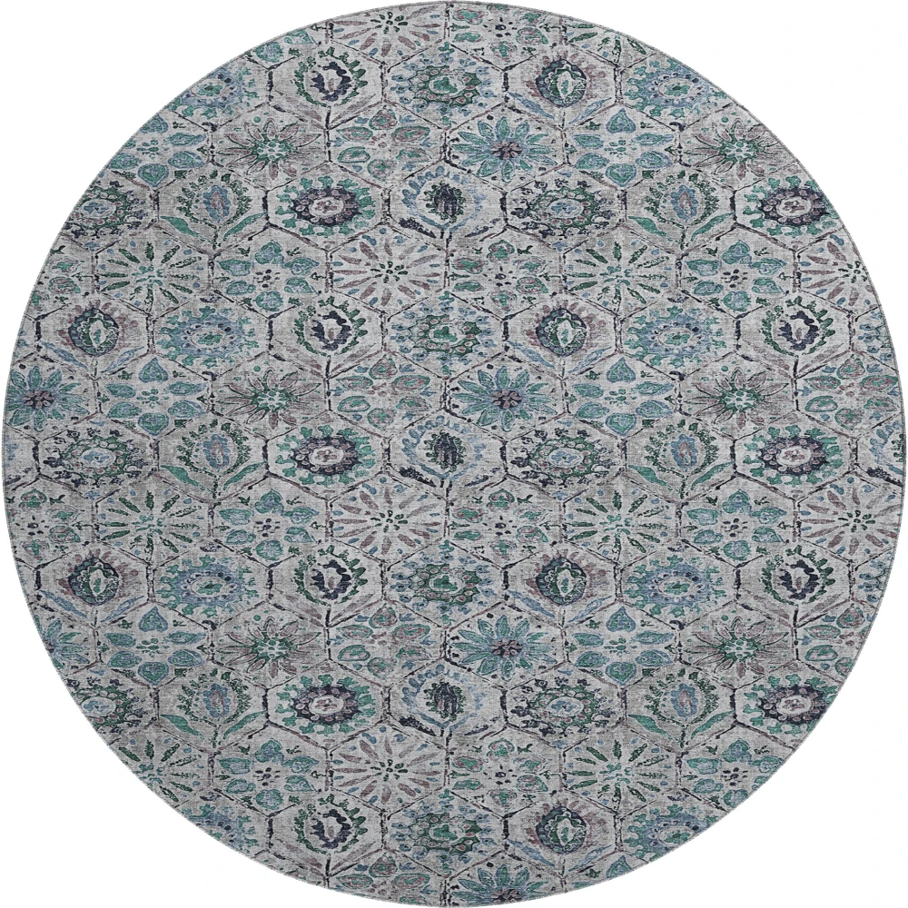 Mayfield AMF1938 Teal 8' x 8' Rug