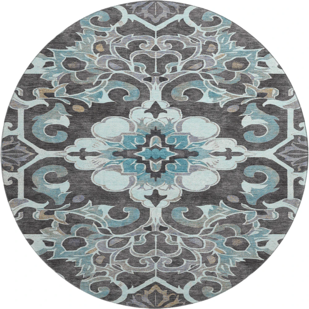Mayfield AMF1947 Teal 8' x 8' Rug
