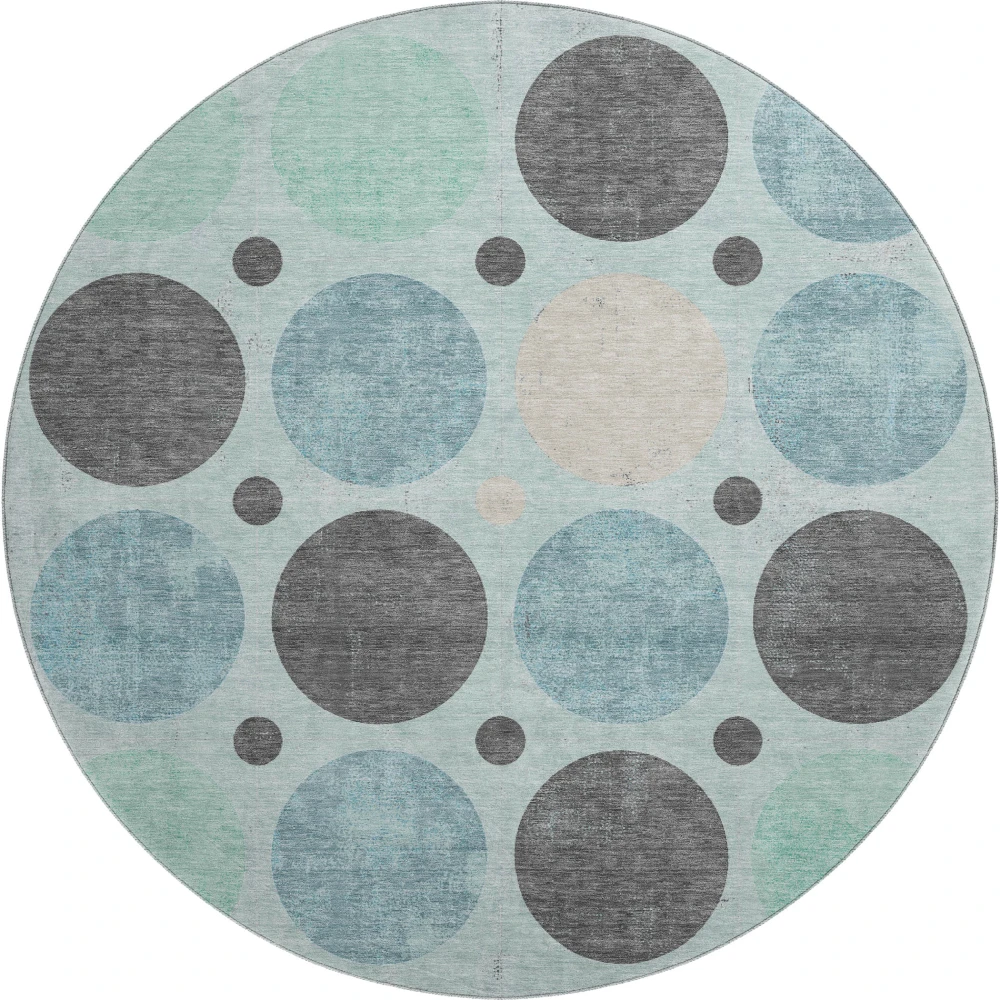 Mayfield AMF1949 Teal 8' x 8' Rug
