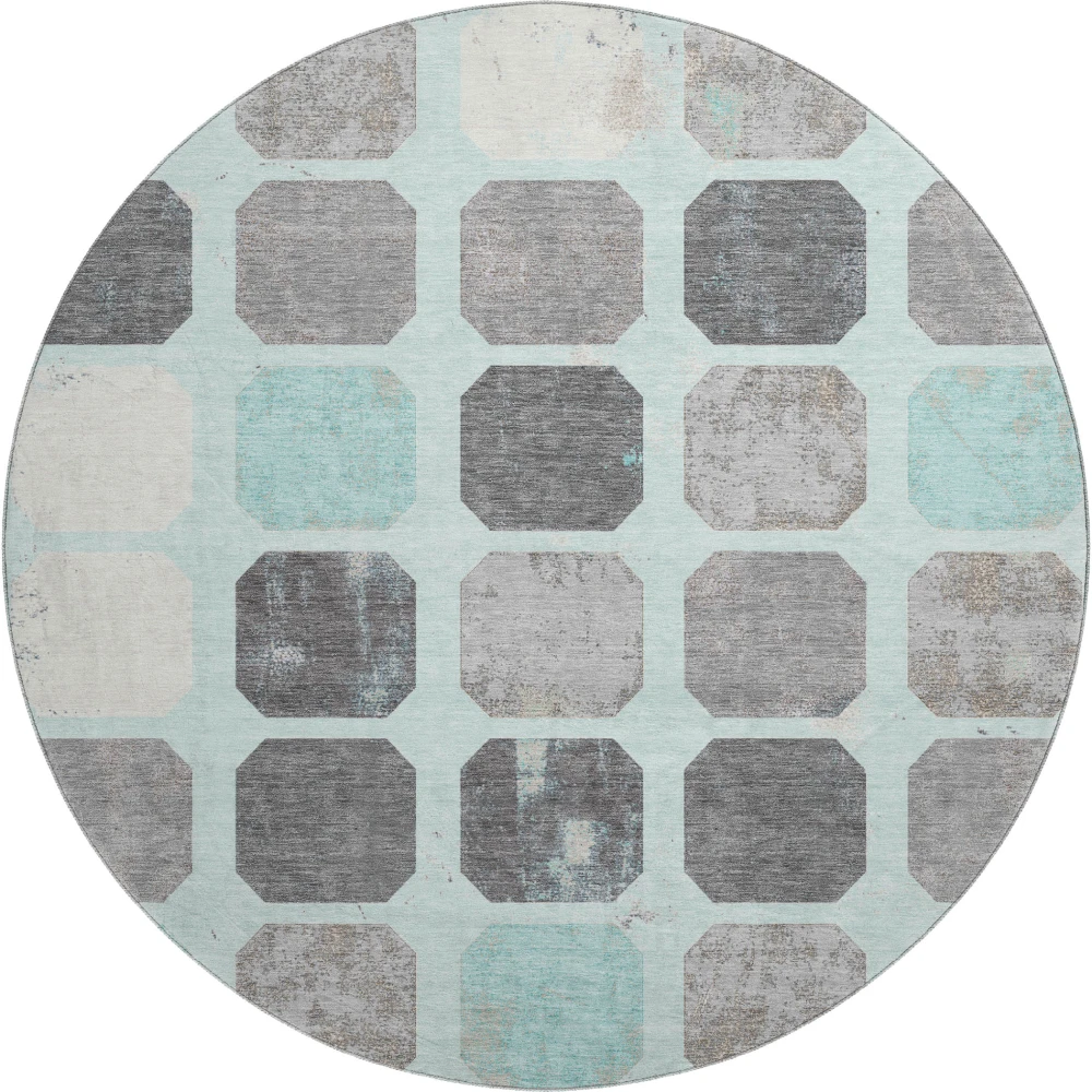 Mayfield AMF1950 Teal 8' x 8' Rug