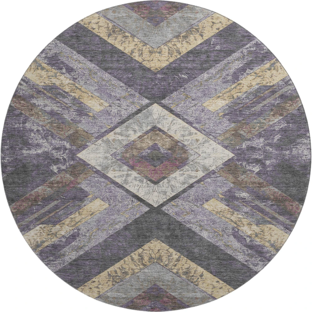 Mayfield AMF1955 Purple 8' x 8' Rug