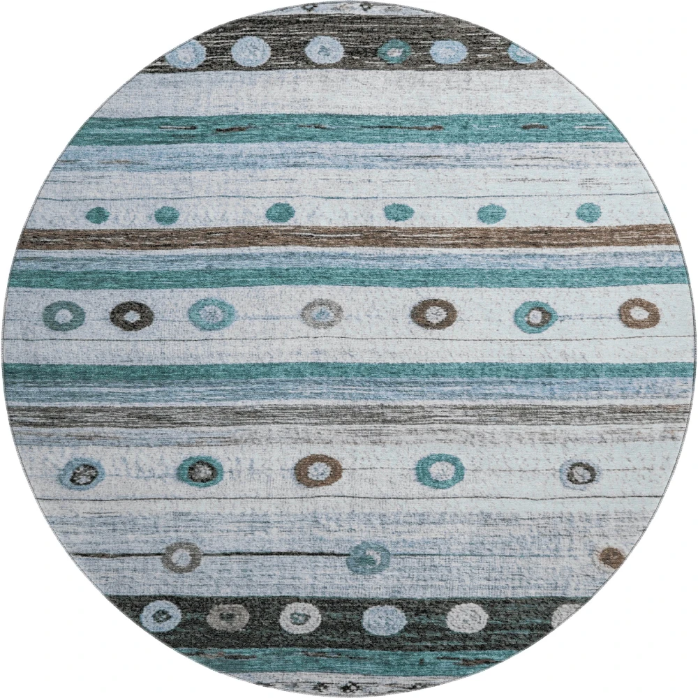 Mayfield AMF1964 Teal 8' x 8' Rug