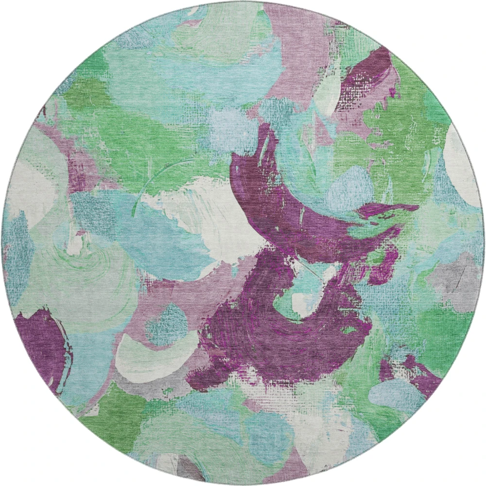 Mayfield AMF1965 Teal 8' x 8' Rug