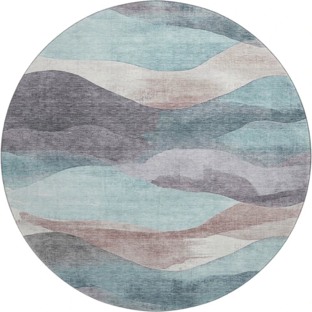 Mayfield AMF1966 Teal 8' x 8' Rug