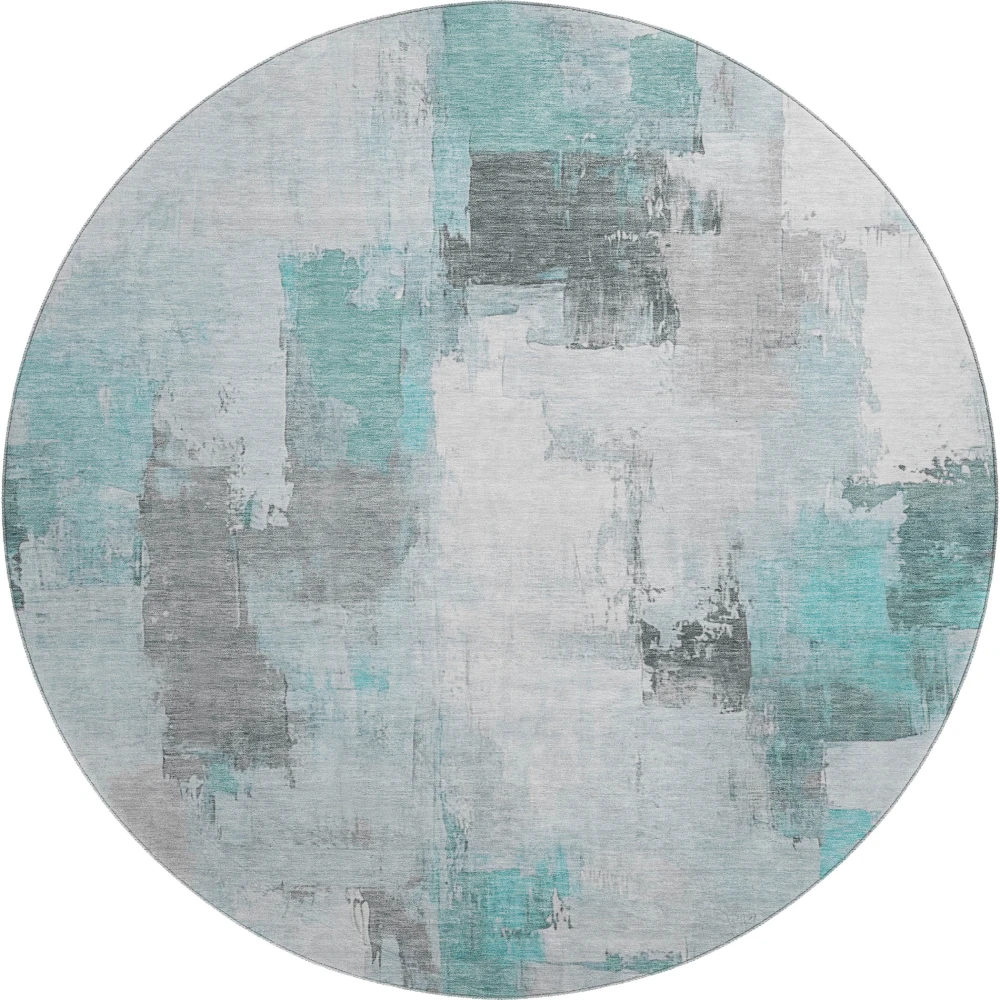 Mayfield AMF1967 Teal 8' x 8' Rug