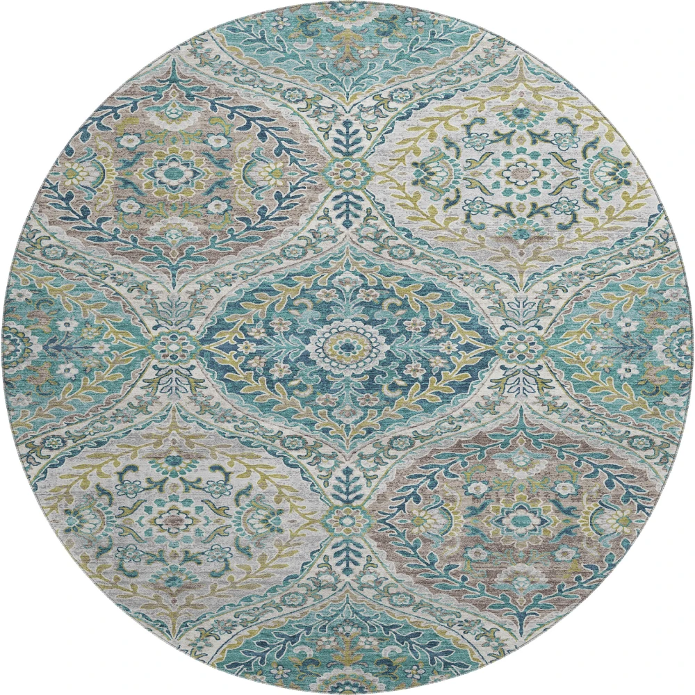 Mayfield AMF1990 Teal 8' x 8' Rug