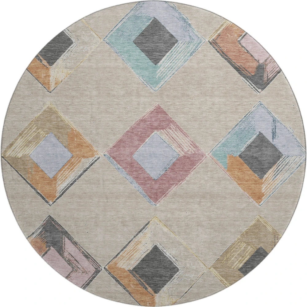 Mayfield AMF2004 Beige 8' x 8' Rug