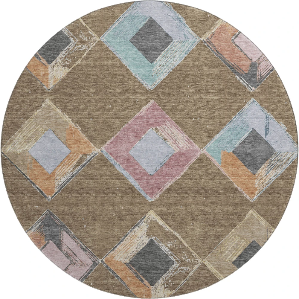 Mayfield AMF2004 Brown 8' x 8' Rug