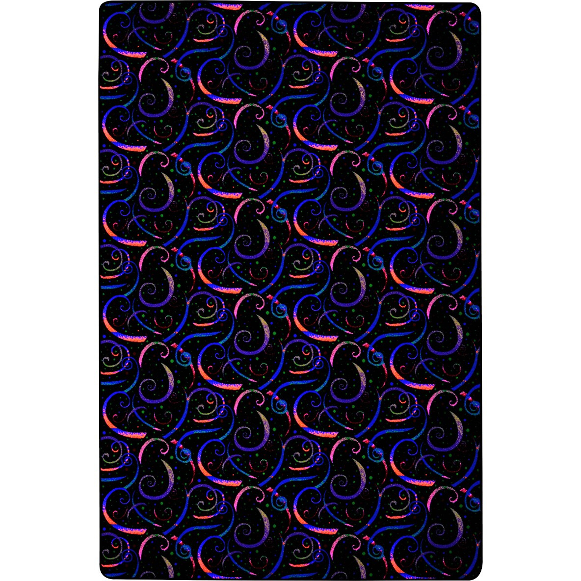 Neon Lights Dynamo 4' x 6' Area Rug in Color Fluorescent