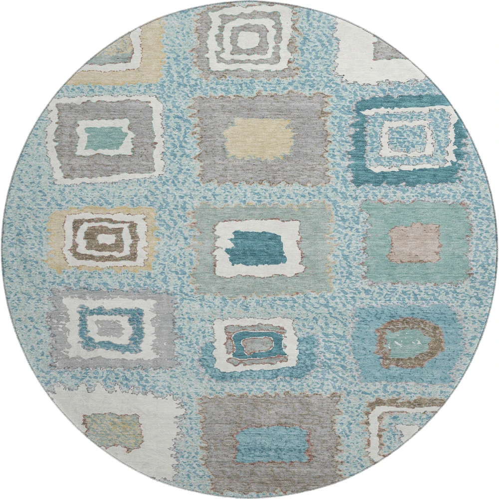 Mayfield AMF2014 Teal 8' x 8' Rug