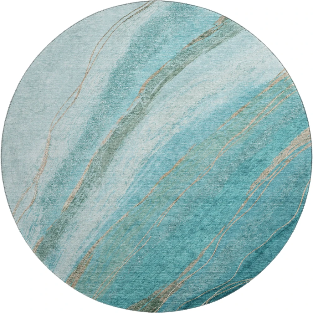 Mayfield AMF2036 Turquoise 8' x 8' Rug