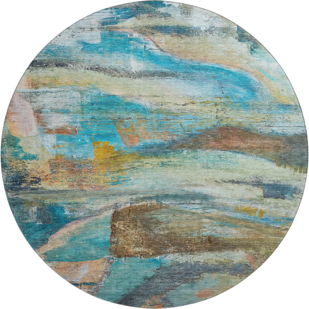 Mayfield AMF2039 Teal 8' x 8' Rug