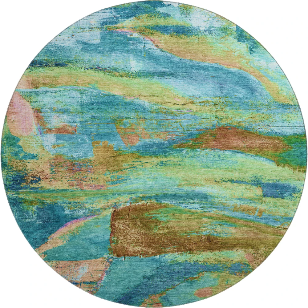 Mayfield AMF2040 Teal 8' x 8' Rug