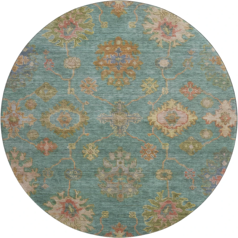 Mayfield AMF2045 Teal 8' x 8' Rug