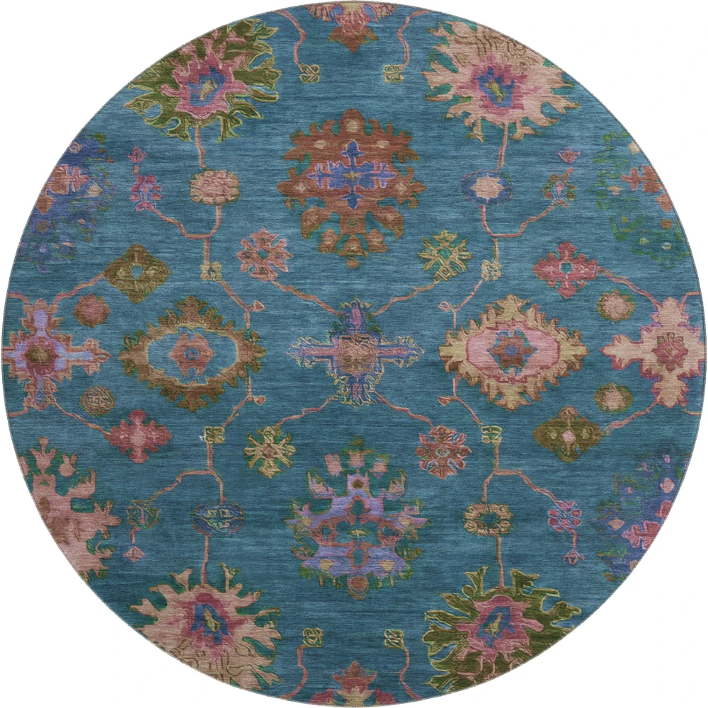 Mayfield AMF2046 Teal 8' x 8' Rug